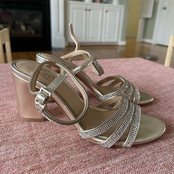 NWOB Jewel Badgley Mischka Women's Brighton Heeled Sandal Sz 5.5 - Picture 12 of 12